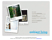 Tablet Screenshot of ambient-living.de
